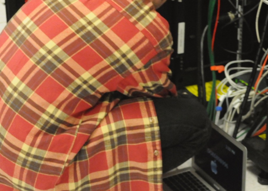 Serverraum mit Netzwerktechnik